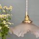 Suspension vintage lampshade in frosted glass (DEP01)