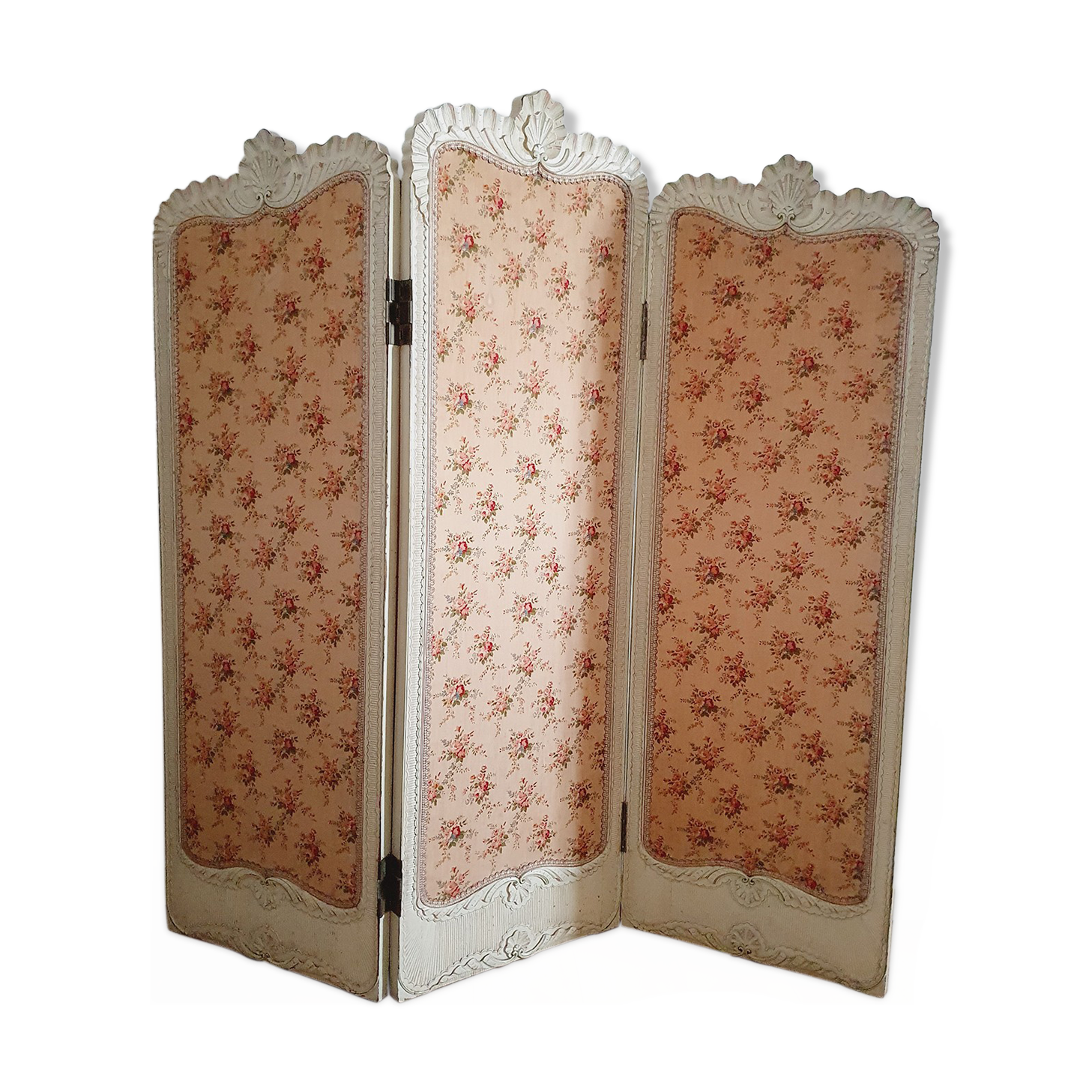 Wood and fabric screen