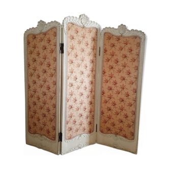 Wood and fabric screen