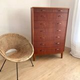 Danish 8-drawer chest of drawers in teak