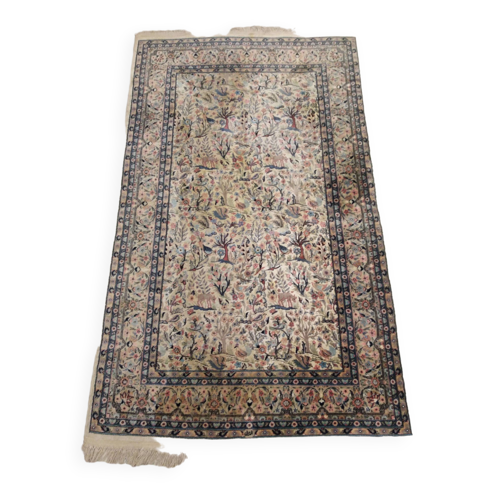 Antique Persian Tree of Life Rug