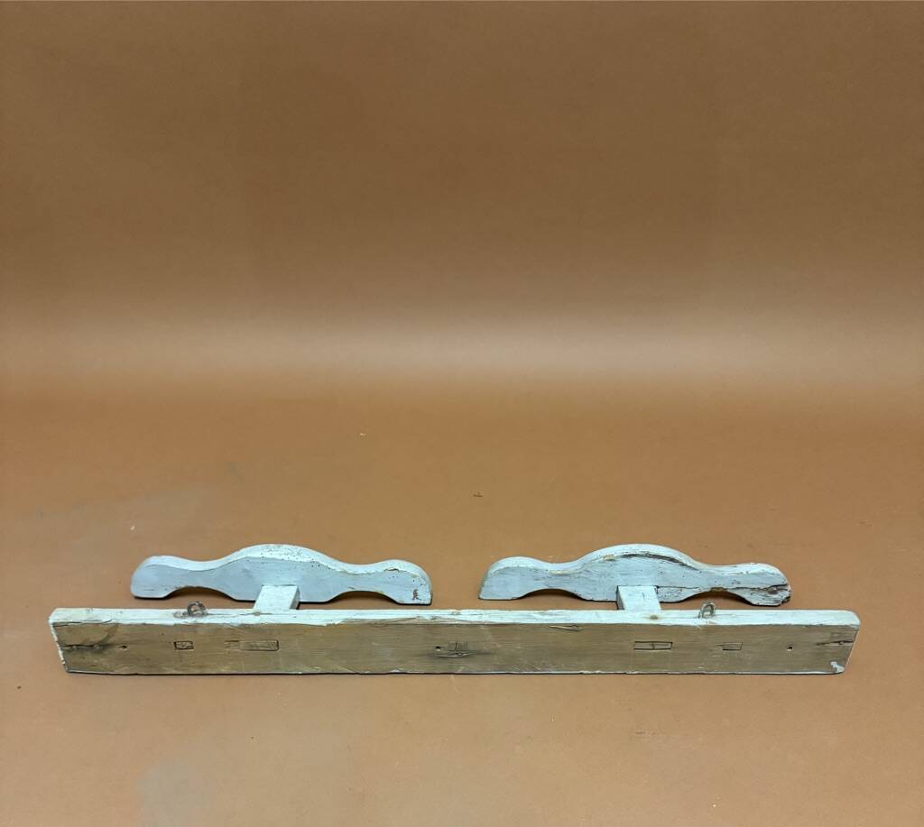 old wooden coat rack