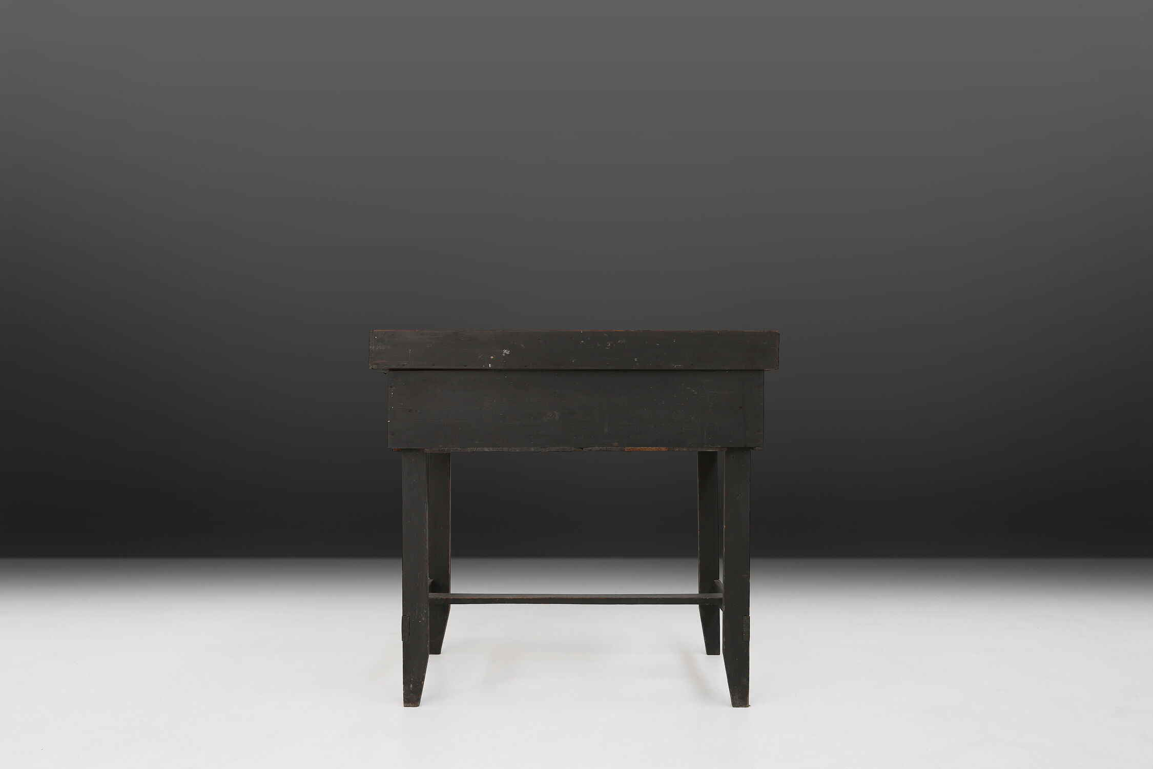 19th century Swedish desk in original black paint