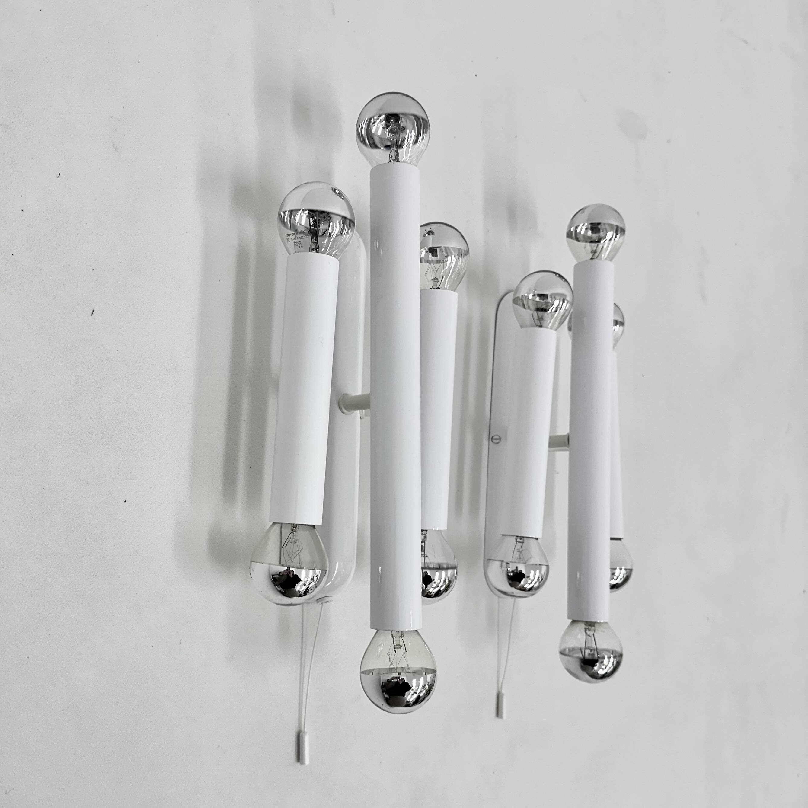 Set of 2 Hufnagel leuchten wall lamps sconce , 1970s