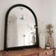 Large black lacquered mirror 1970