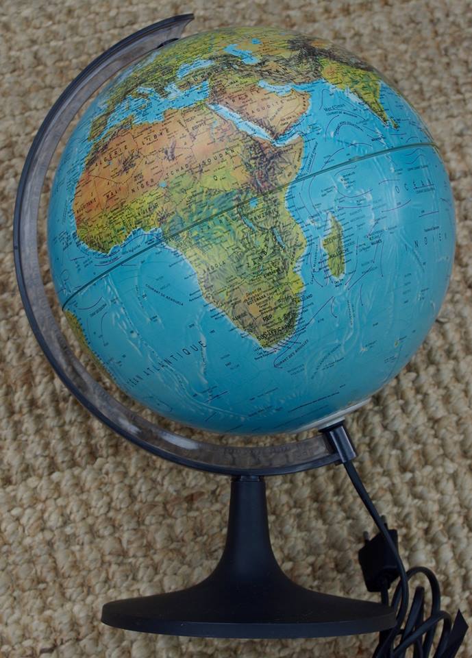 Scan Globe globe made in Denmark 1986