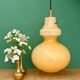 Suspension globe vintage en opaline jaune