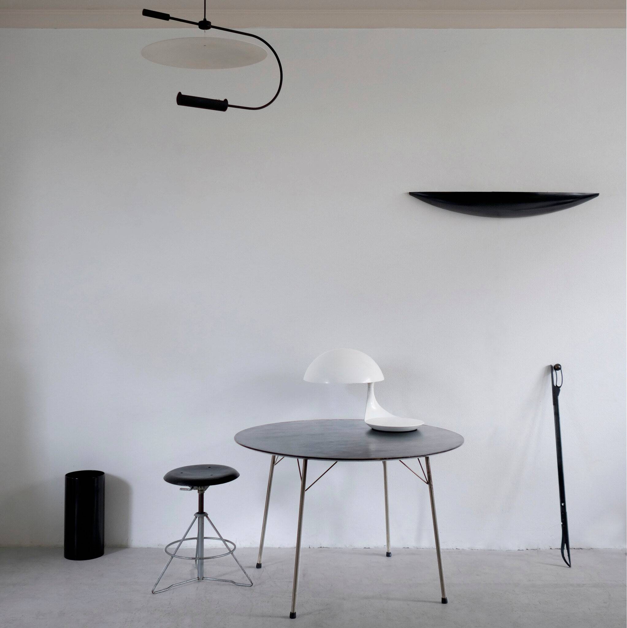 Fireplace accessory designed by Pep Bonet for Alessi, 1980.