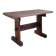 Solid oak coffee table, key stretcher, 1950s.