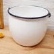 Enamelled sheet metal bucket