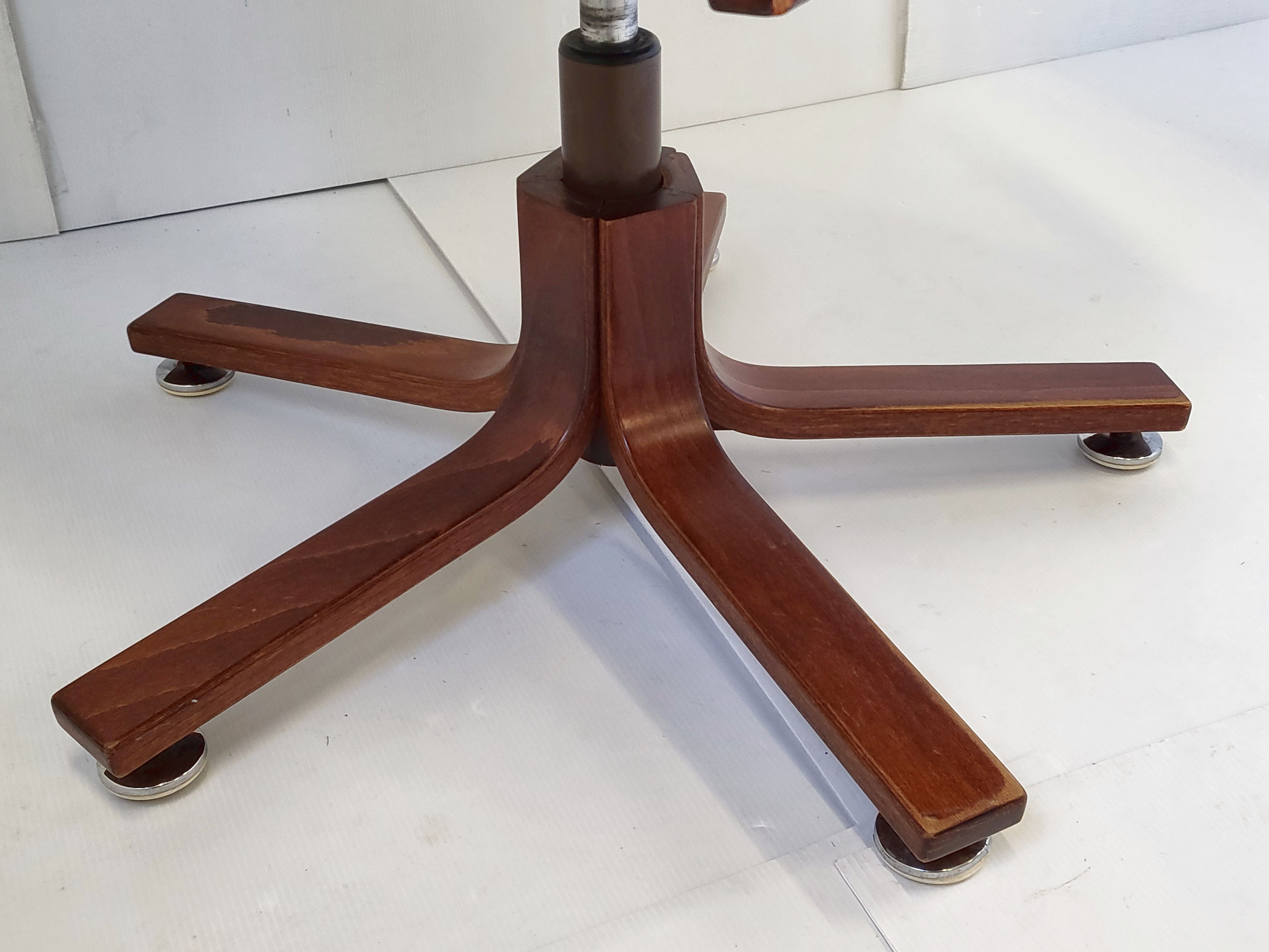 Vintage Scandinavian swivel armchair