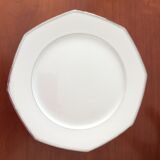 Servant dish on pedestal, octagonal, Limoges porcelain - vintage