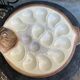 Large oyster dish in the shape of fish model Copenhagen by Longwy france old and collector