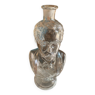 Napoleon III molded glass bottle