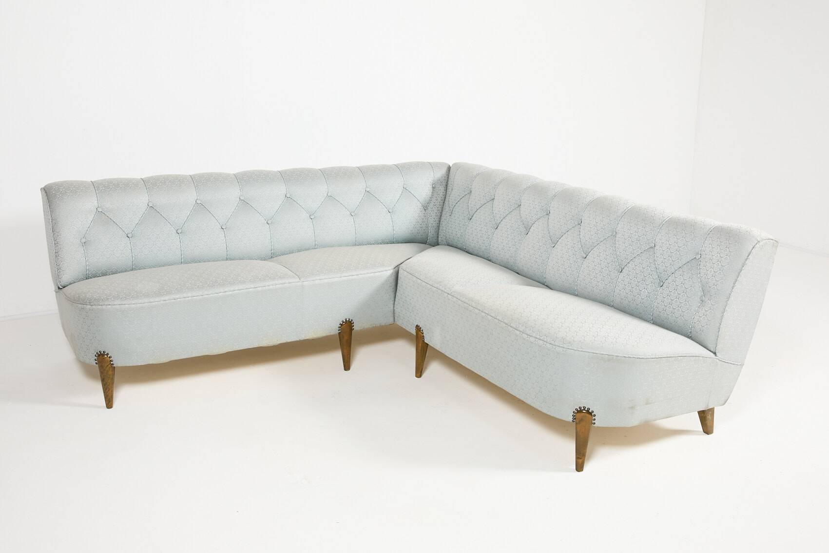 Spectacular Swedish Modern pair of sofas from Otto Schulz, 1940’s