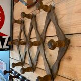 Accordion wall coat holder