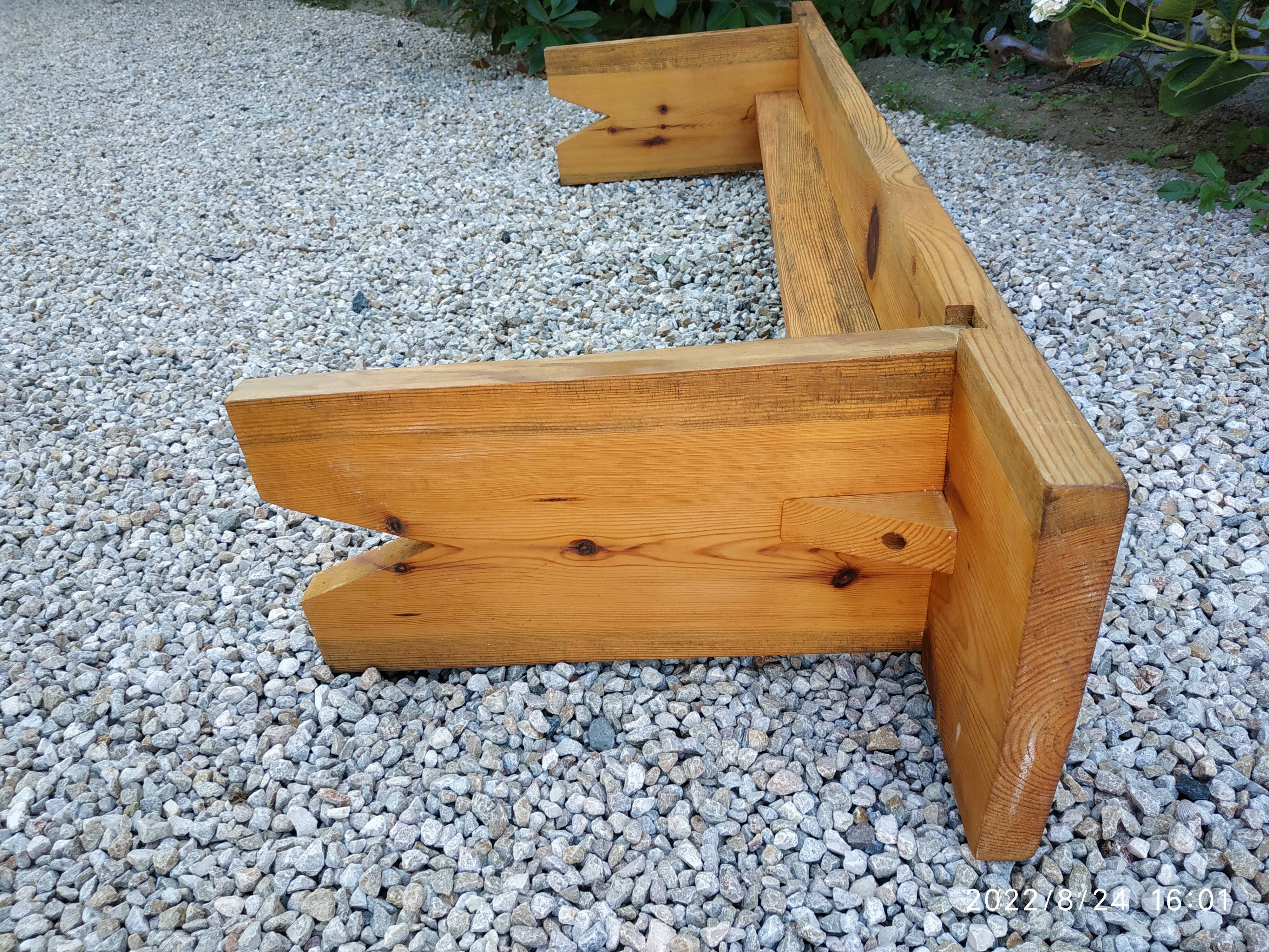 Wooden bench