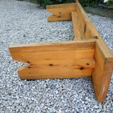 Wooden bench