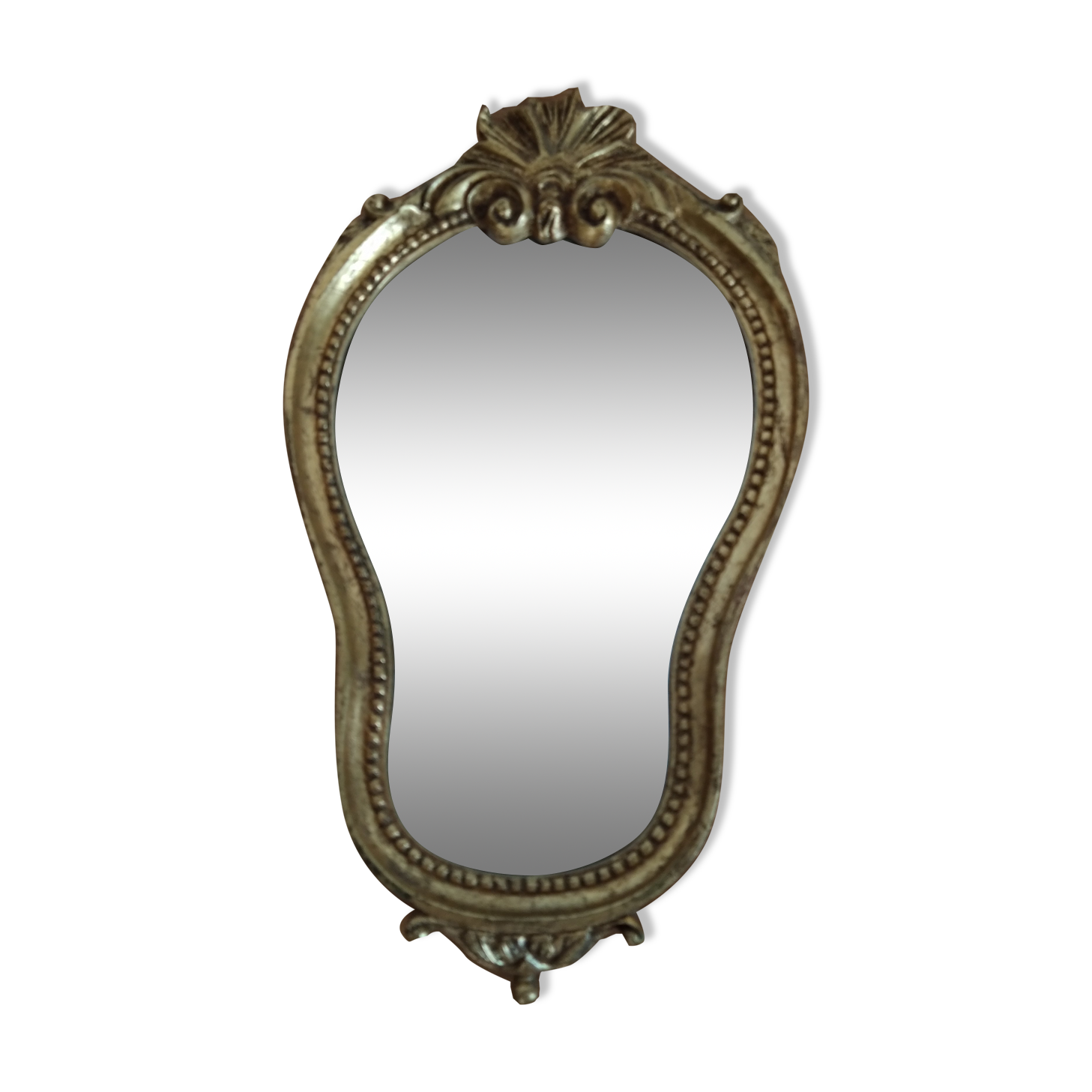 Old golden mirror beautiful patina