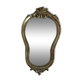 Old golden mirror beautiful patina