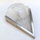 Art deco pressed glass sconce