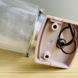 Portuguese mid century modern pink wall sconce light