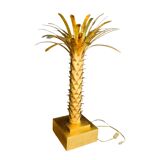 Brass palm tree floor lamp