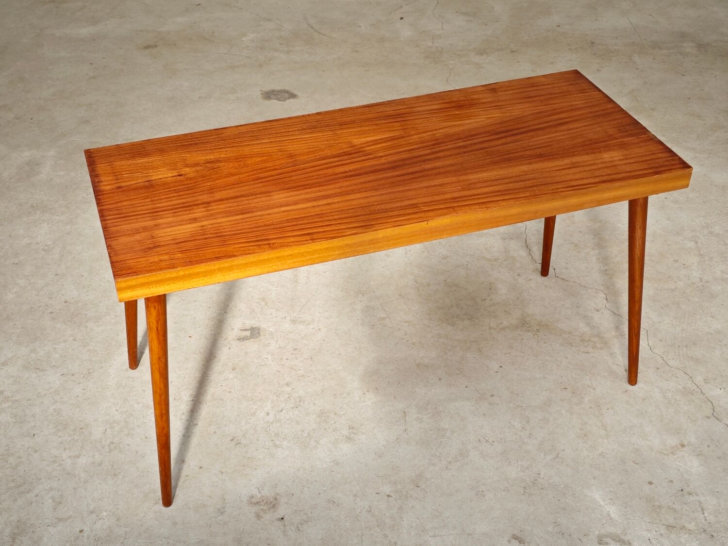 Side table compass legs Czechoslovakia Dievozpracujici mahogany