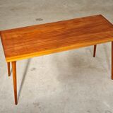 Side table compass legs Czechoslovakia Dievozpracujici mahogany