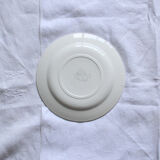 Set of 6 flat plates Salins yellow old earthenware