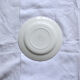 Set of 6 flat plates Salins yellow old earthenware