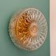 Vintage glass moulded globe wall/ceiling light.