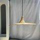 Small suspension, rattan luminaire in hat shape D:60cm