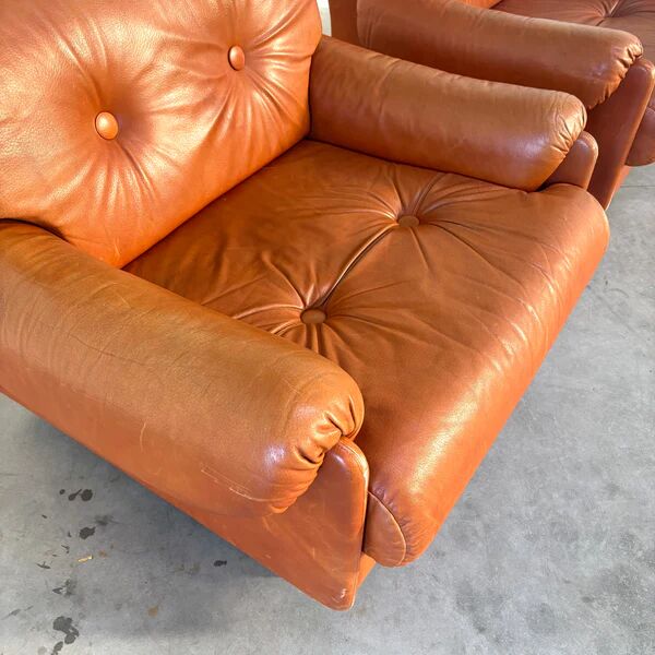 Set vintage Italian lounge chair, 1970s