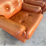 Set vintage Italian lounge chair, 1970s