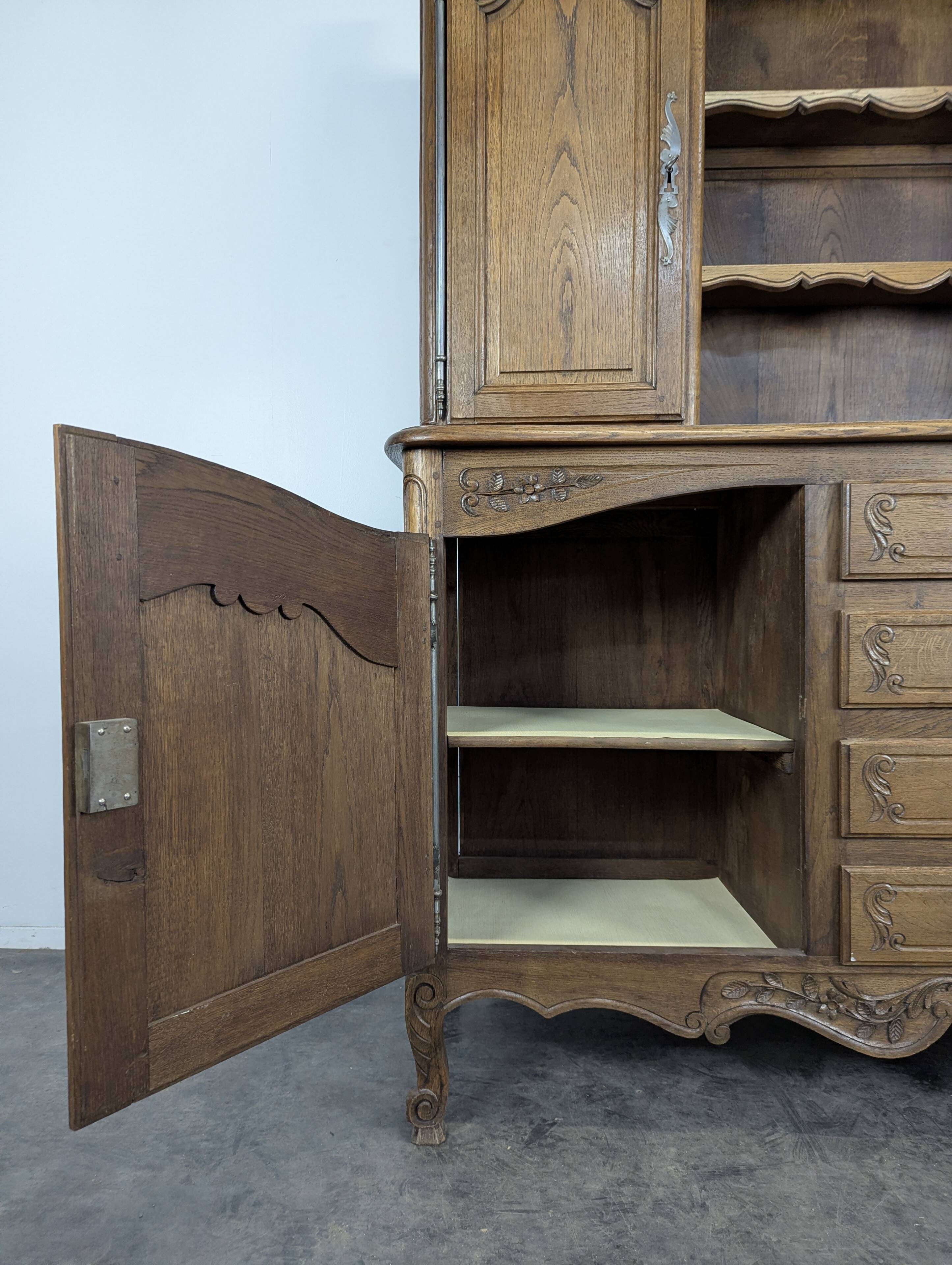 Carved Norman buffet Neo-rustic