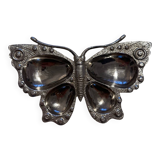 Vintage silver-plated butterfly catchall tray