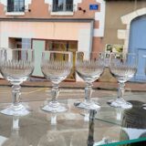 Set of 6 wine glasses XIXth
