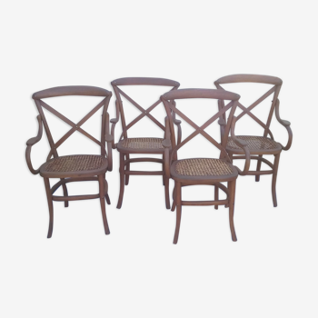 4 fauteuils bistrot