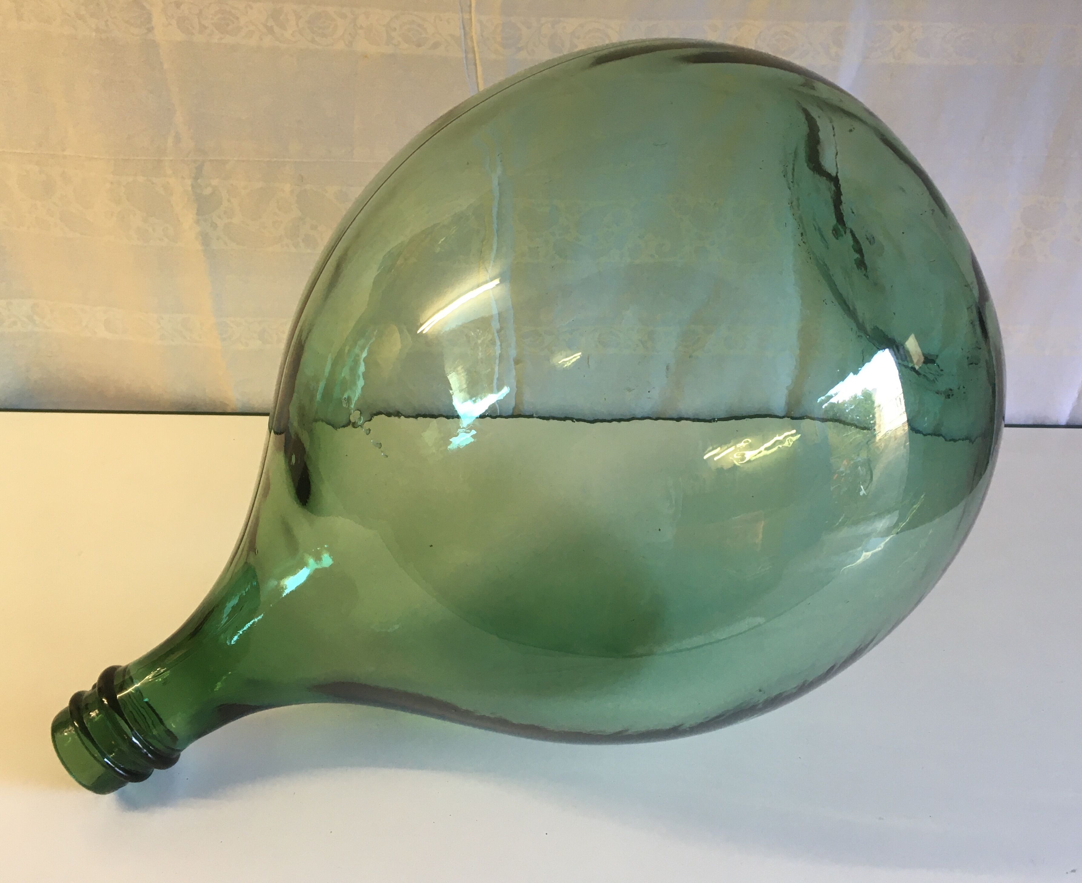 Demijohn 40L in green glass
