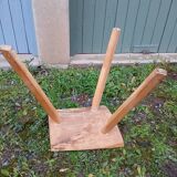 Antique wooden tripod stool