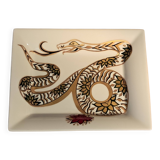 Fine porcelain catchall gilded with gold. Laure Selignac, Paris.