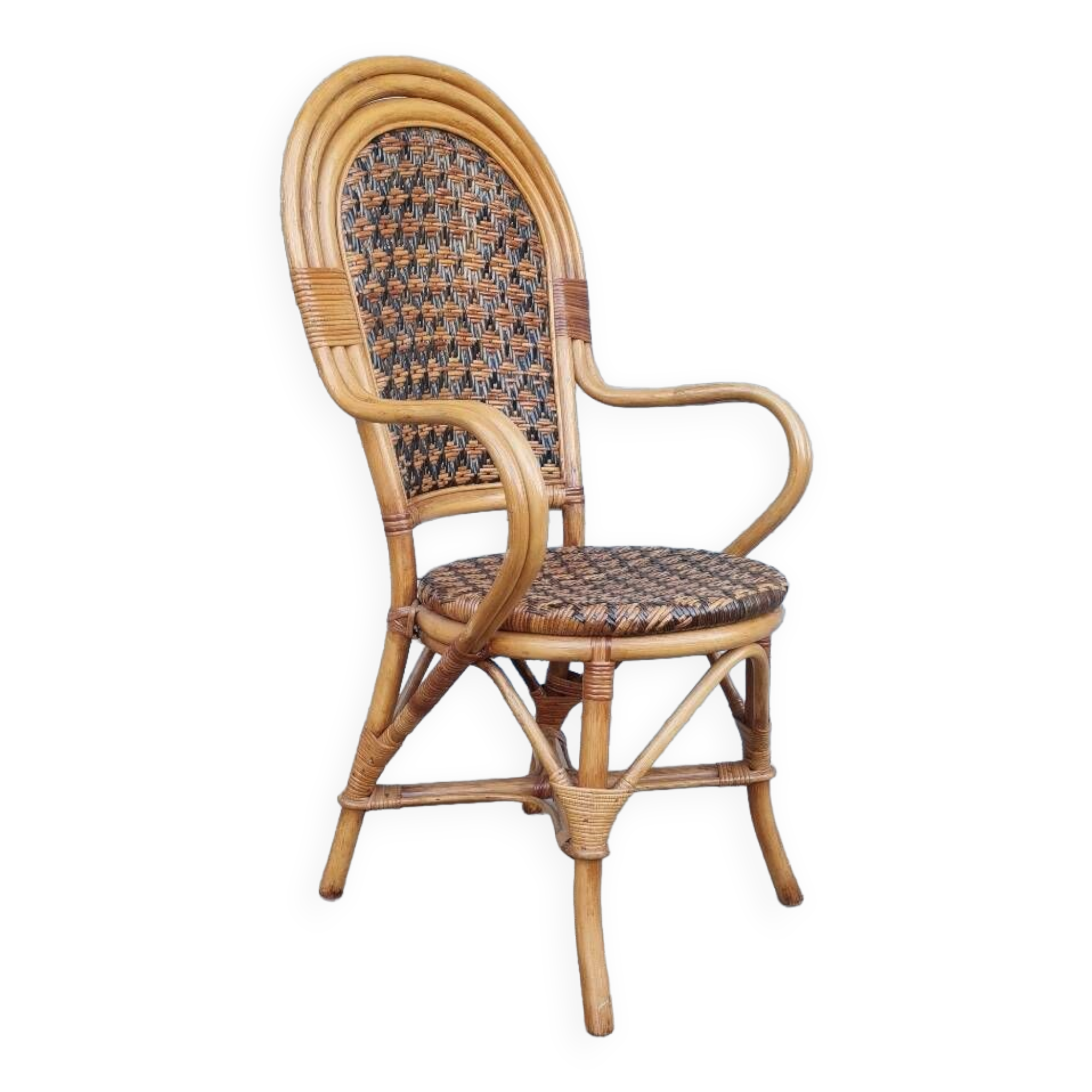 Rattan armchair 1960