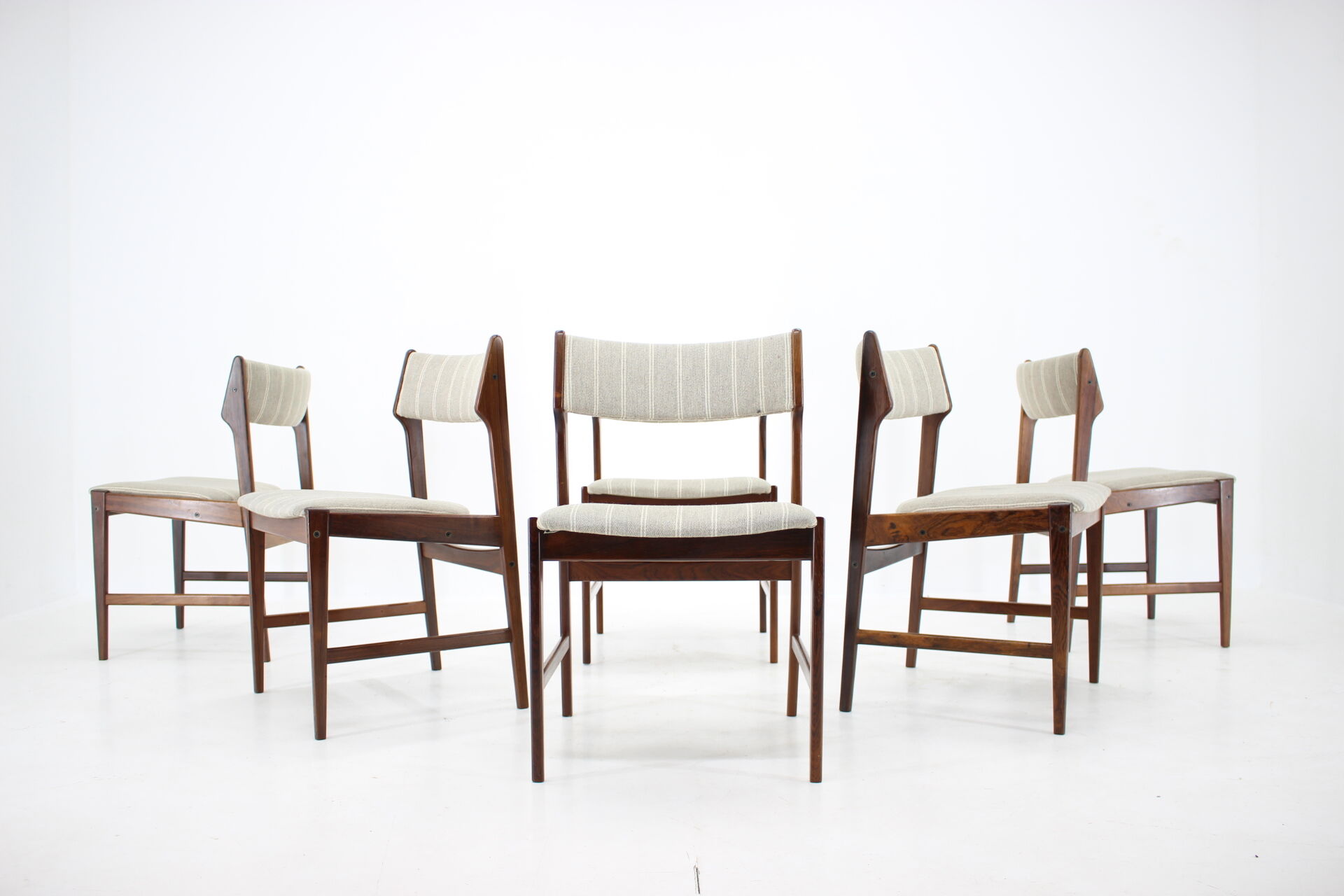 1960s Set of 6 Erich Buch Solid Palisander Dining Chairs,Denmark