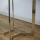 Chrome steel table and glass tray, France, circa 1970