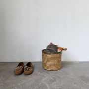 Rattan basket 1970, Italy