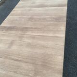 Renovated extendable farmhouse dining table in solid oak from the 19th century, 250-350.