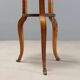 Antique walnut coffee table with painted ceramic insert, 20th century.