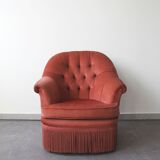 Upholstered toad armchair, 1970