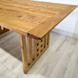 Table à manger de style art deco Frank Loyd Wright années 1980